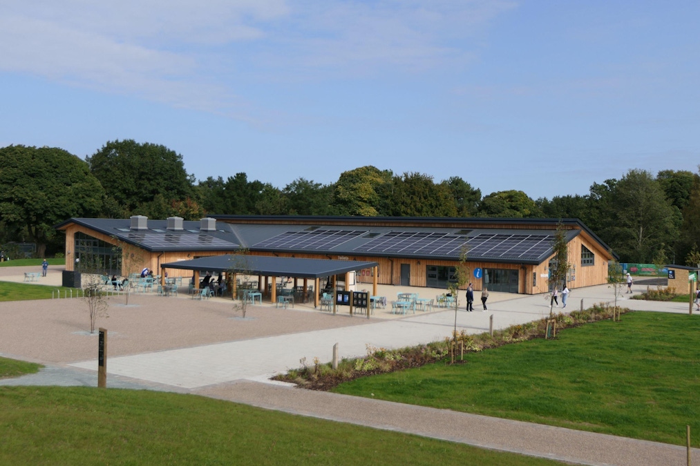 Delamere Forest visitor centre side view
